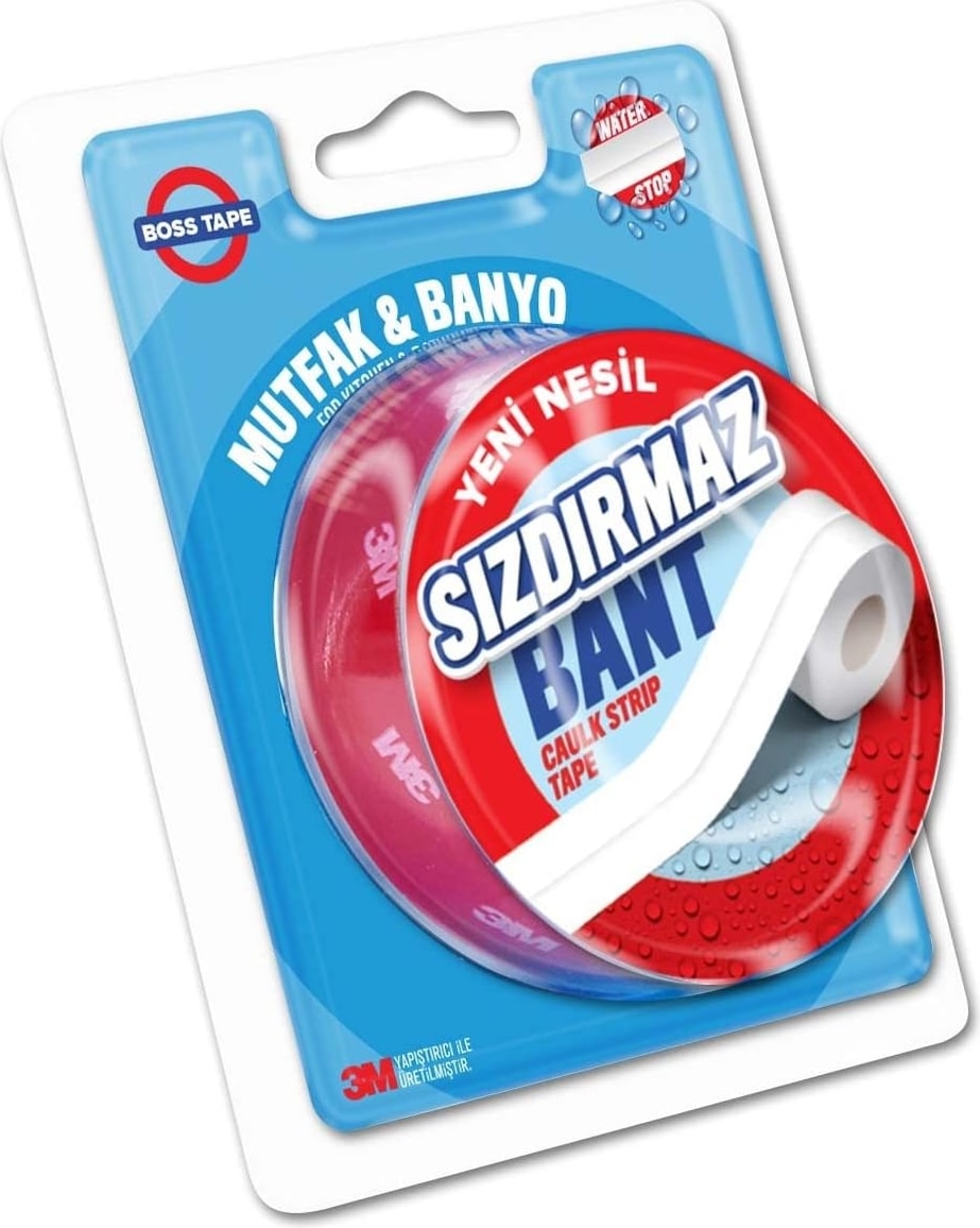 OZKUVVET Tape Su Sızdırmaz Lavabo Küvet Evye Duşa Kabin Kenar Bandı