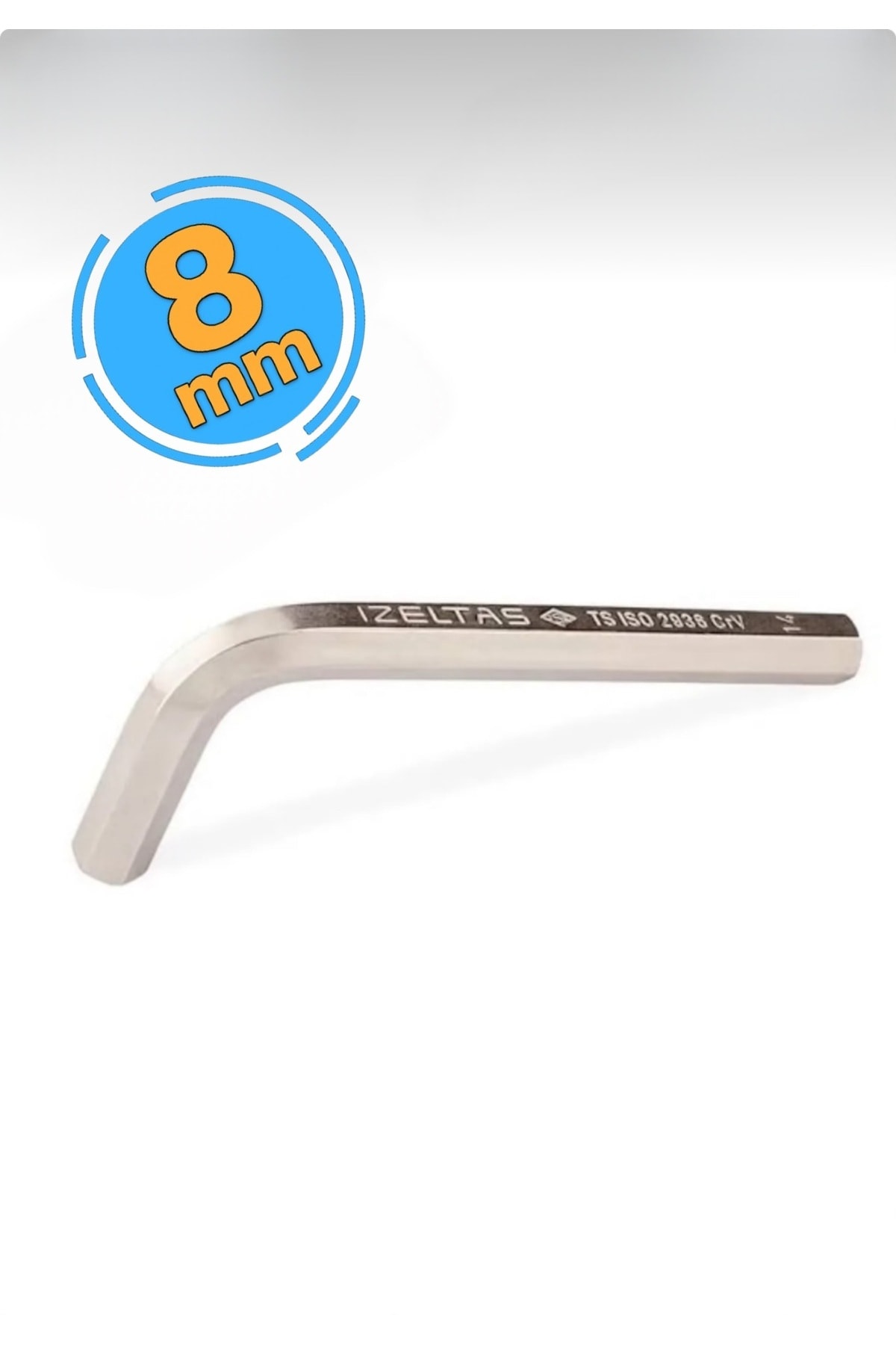 İZELTAŞ 8 Mm Allen Anahtar Altı Köşe Kısa