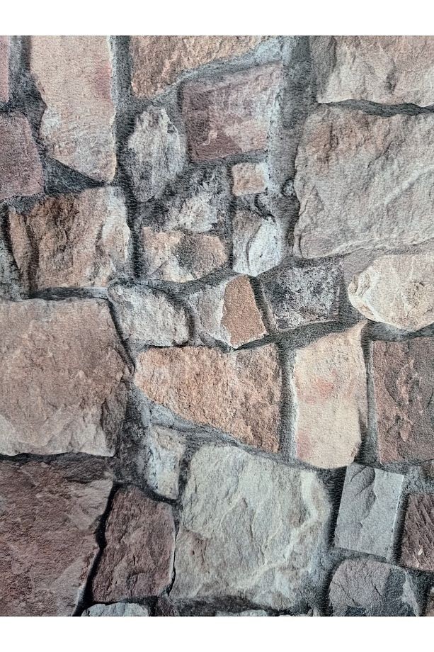Üç Boyutlu Taş Desen Duvar Kağıdı
