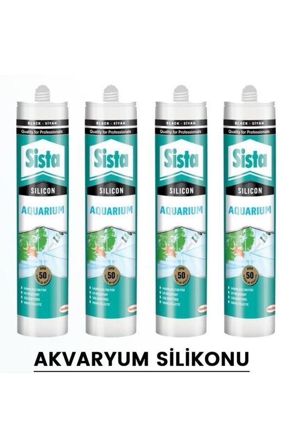 Sista Şeffaf Akvaryum Silikonu 310 Ml (4 Adet)