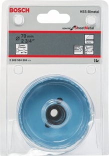 BOSCH - Saç Metal İçin Delik Açma Testeresi (Panç) - 70 Mm, 2 3/4"