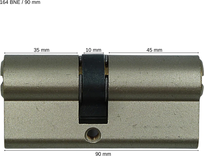 Kale 164BNE Bilyalı Silindir-Çelik Pimli-Nikel ( 90mm-35+10+45 )