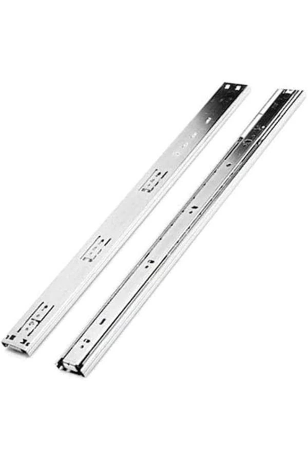 Galvanizli Teleskopik Çekmece Rayı 35x350
