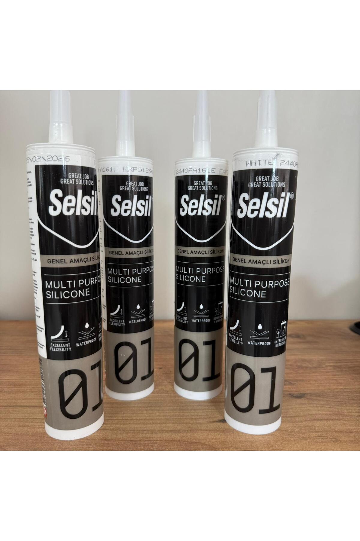 SELSİL Beyaz Silikon 4 Adet