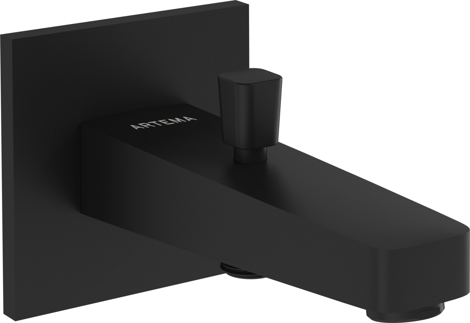 VitrA Root Square A4274036 Çıkış Ucu (El Duşu Çıkışlı), Mat Siyah