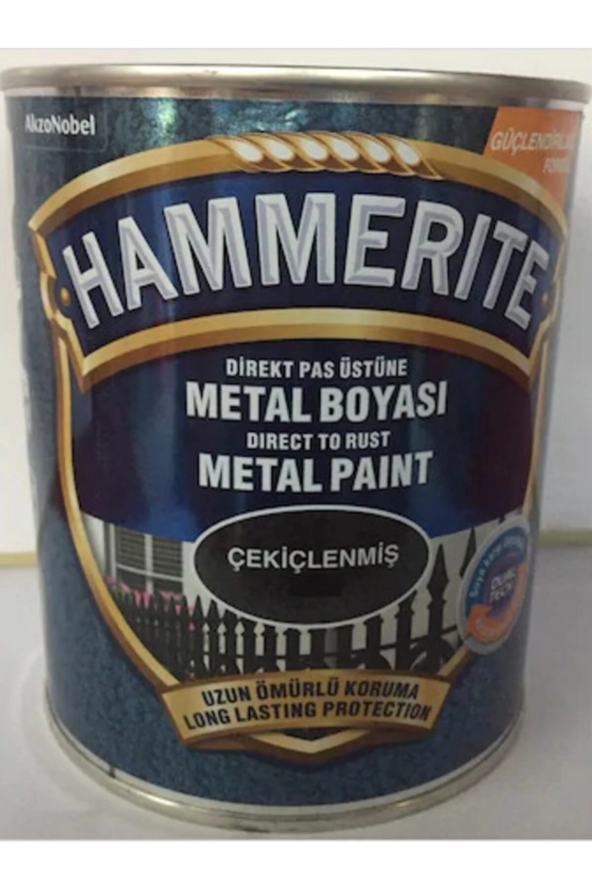 Marshall Hammerıte Pas Üstü Çekiçlenmiş Yağlı Boya 0.75 Lt Siyah Renk