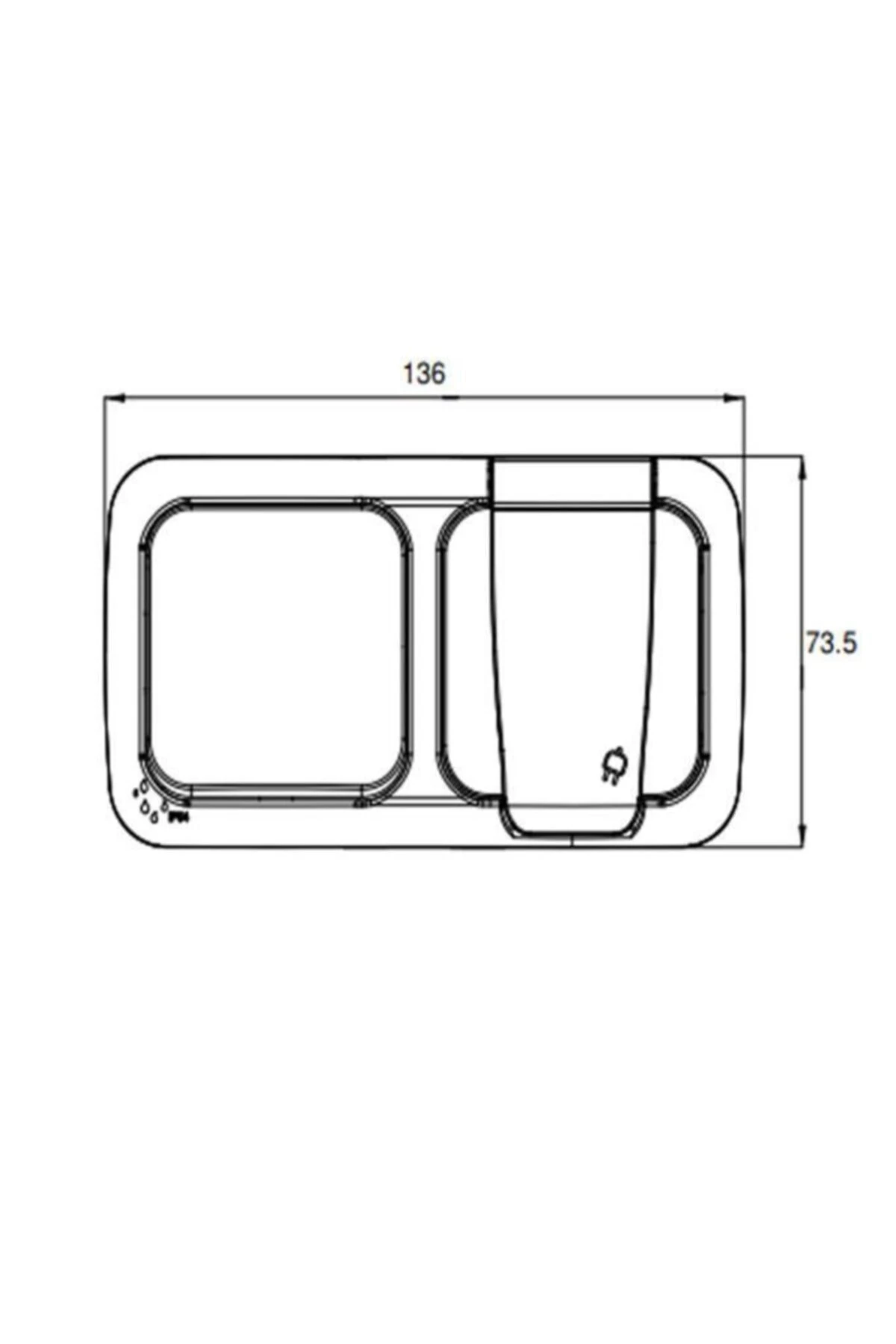 Palmiye Kombine Sıvaüstü Anahtar Topraklı Priz Suya Dayanıklı