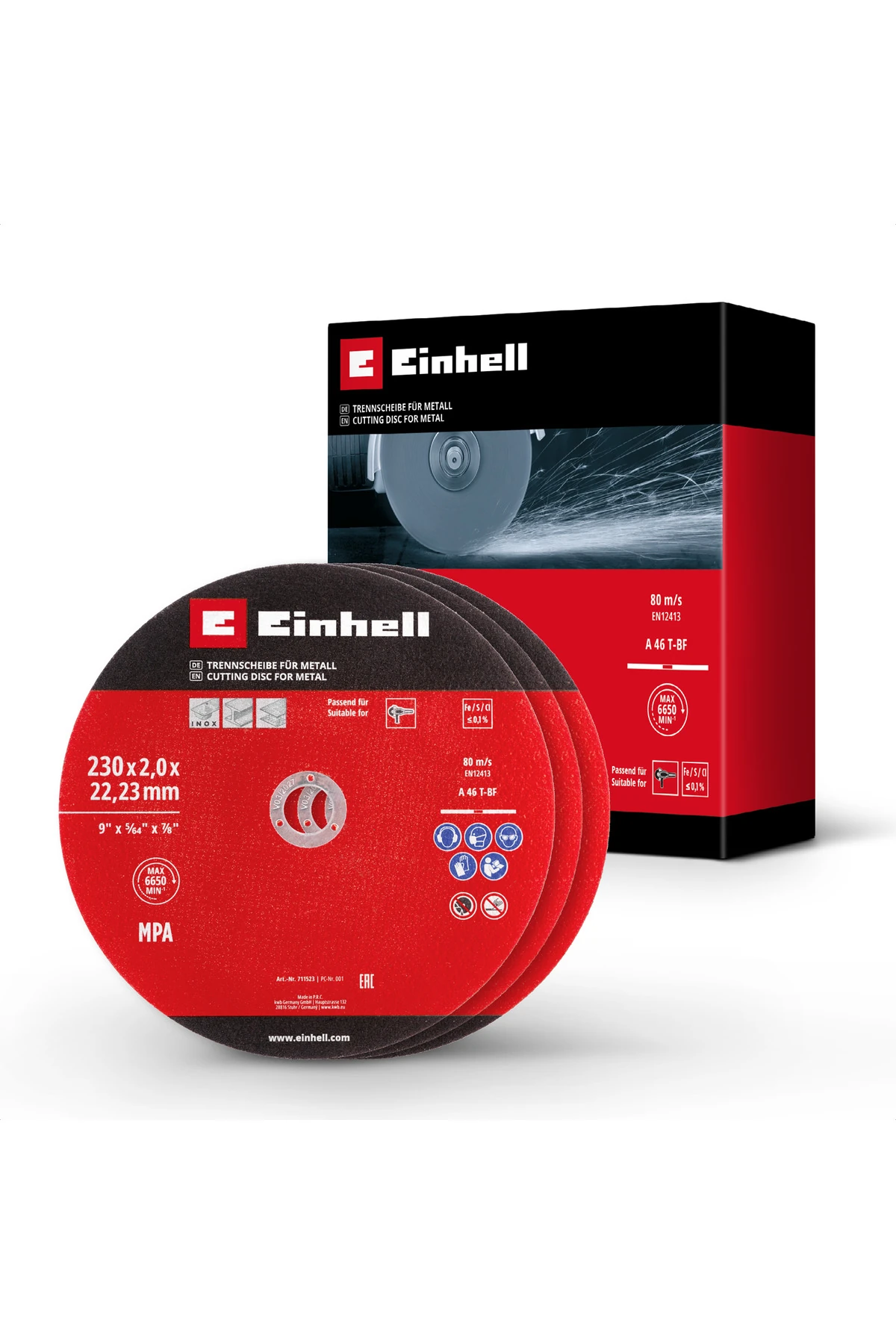 İnox Kesici Disk 230x2,0 Mm 3 Adet - 49711523