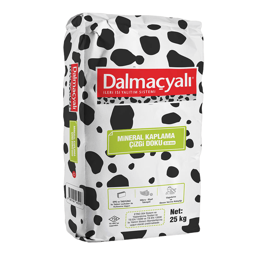 FİLLİ Dalmaçyalı Mineral Kaplama - Kalın Çizgi Doku (5,0 mm)