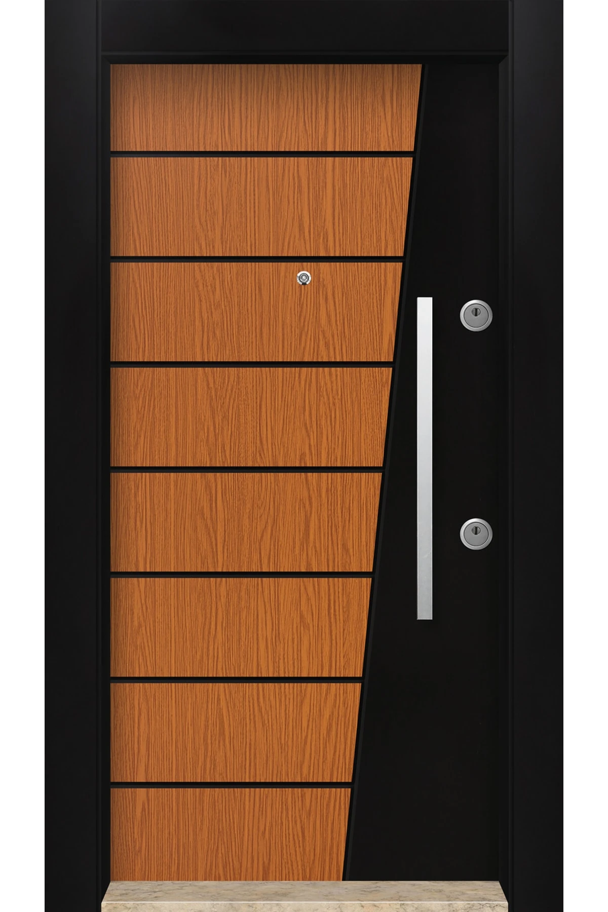 Dış Iklim Kapısı, Yağmura Güneşe Dayanıklı Çelik Kapı, Mn-6017 Sol