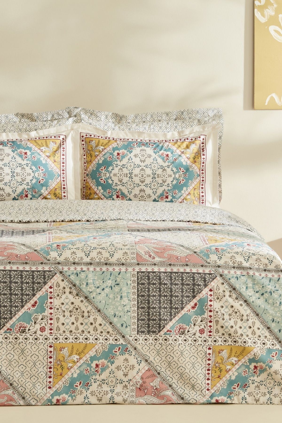 Edella %100 Pamuk Çift Kişilik Nevresim Takımı Multicolor