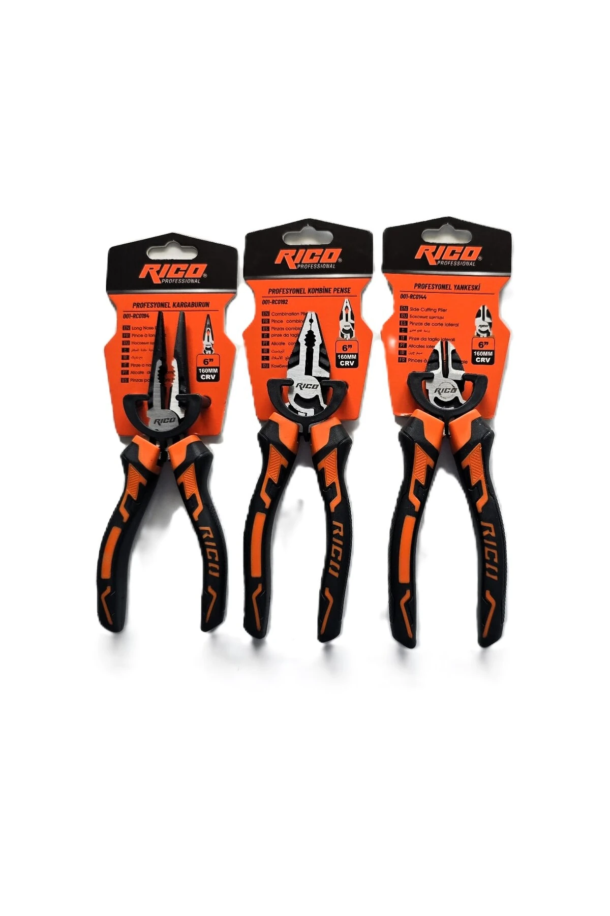 RİCO Pense Yankeski Kargaburun Seti 160 MM Profesyonel