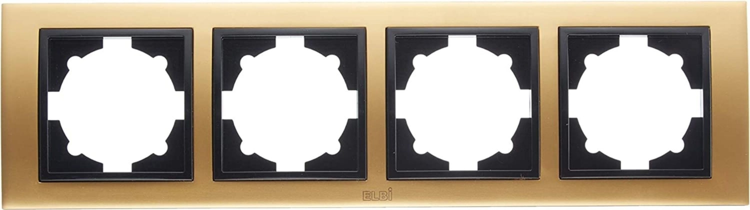 Zena Platin Altın Siyah 4lü Çerçeve