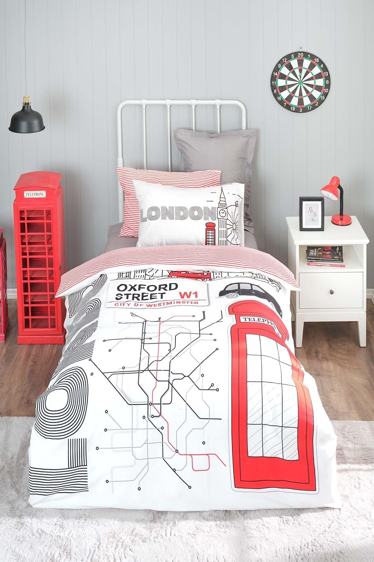 Young London %100 Pamuk Tek Kişilik Nevresim Takımı