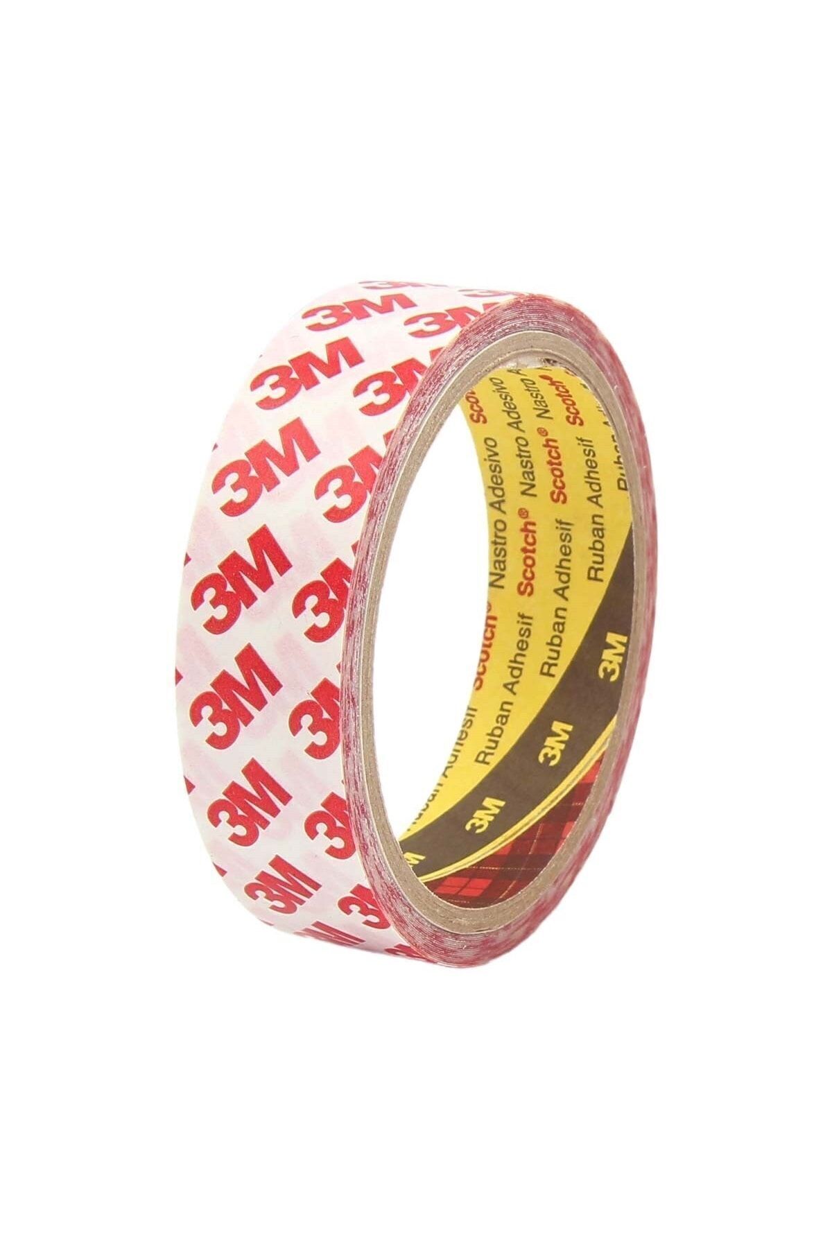 3M 9088 Akrilik Şeffaf Ve Ince Çok Güçlü Çift Taraflı Bant En:10mm Boy:5mt