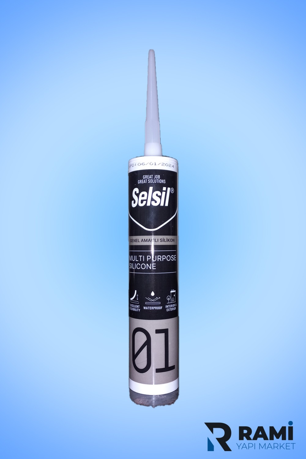 3'lü  Şeffaf Silikon 280GR