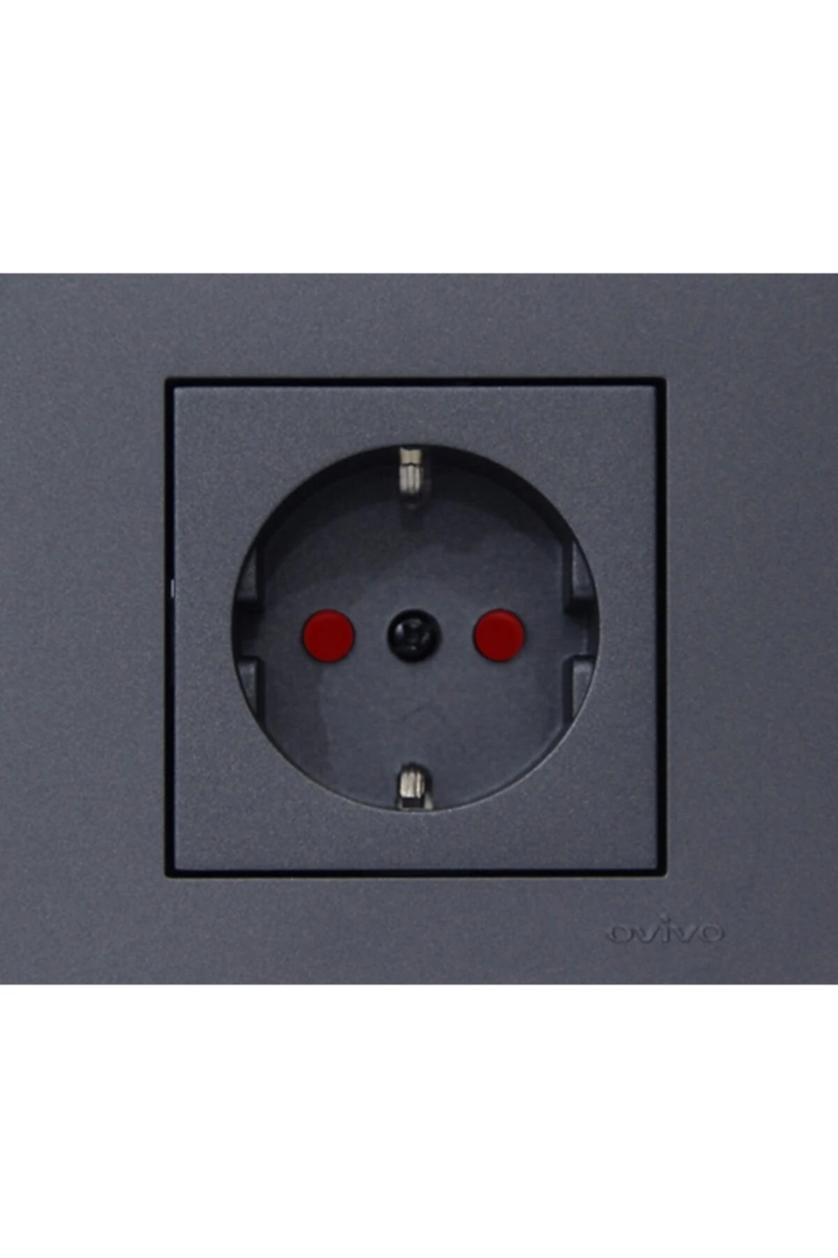 Grano Füme Çocuk Korumalı Topraklı Priz+ Çerçeve