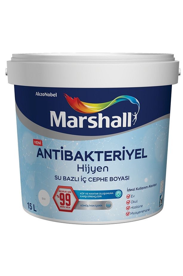 Antibakteriyel Hijyen Ipek Mat Iç Cephe Boyası Akşam Sefası 15 Lt. (20 Kg)