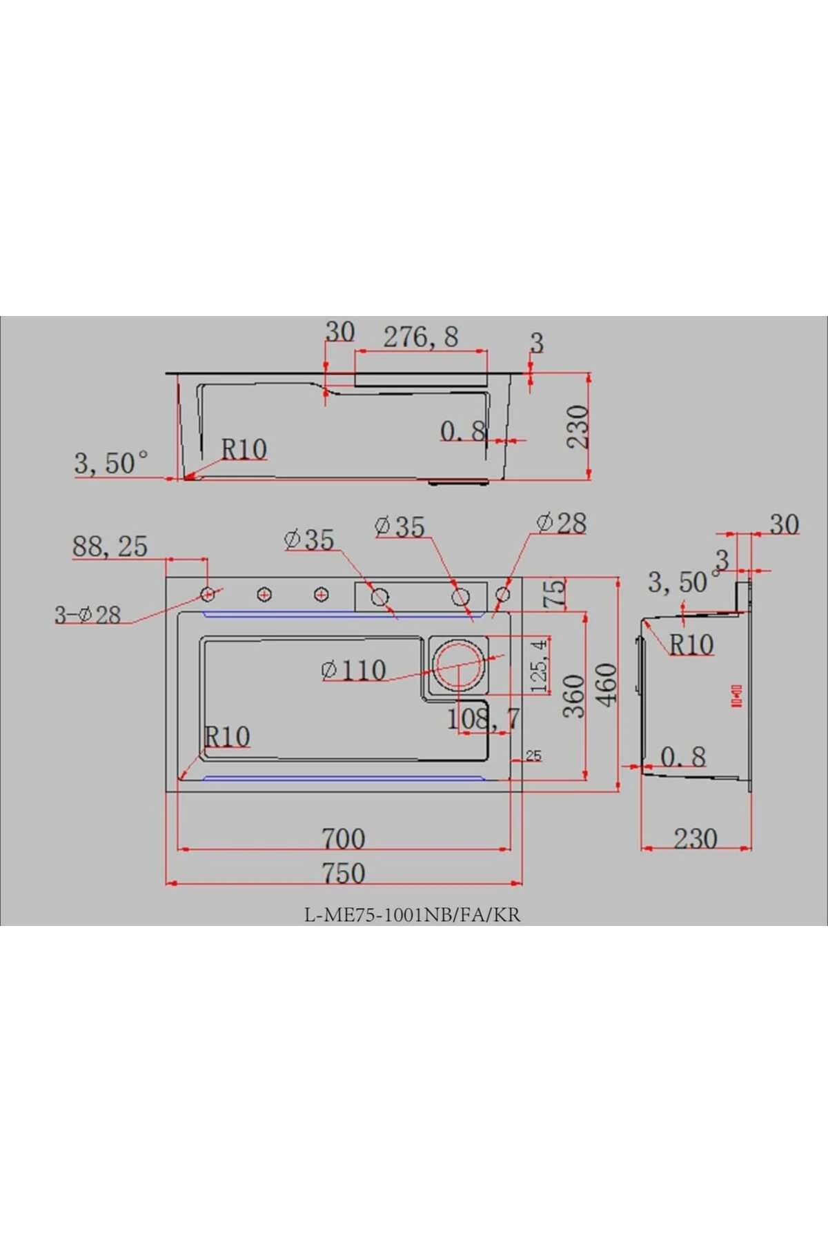 Lena Nano Black-Siyah Mutfak Evye Seti(Batarya Dahil)