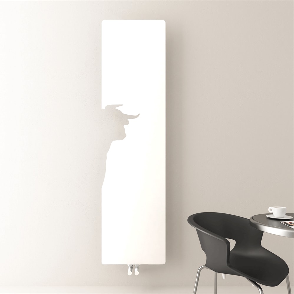 Lymm Dikey İnce Tasarım Çelik Radyatör Modern Tasarım Beyaz 179X47 cm