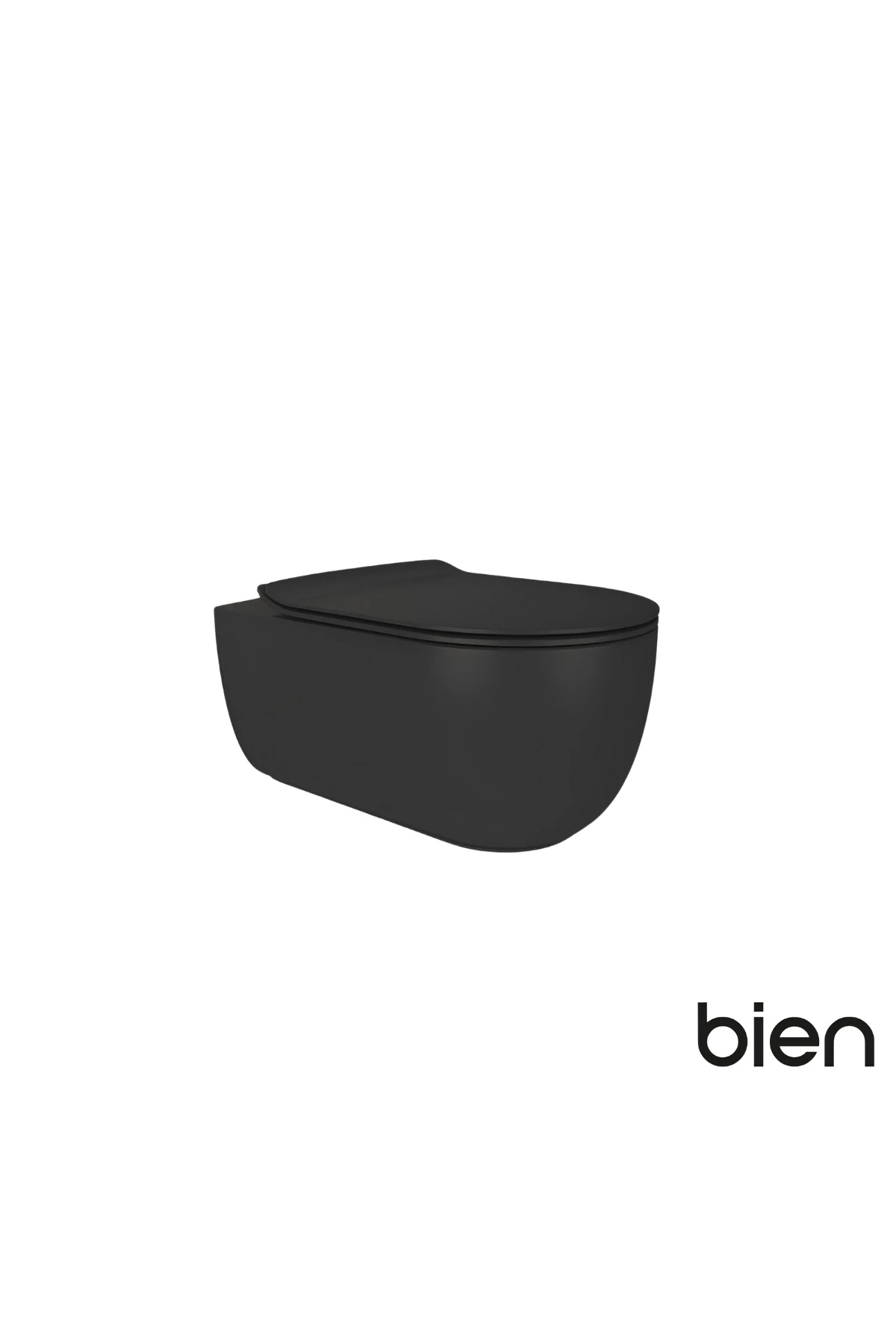 Vokha Kanalsız Siyah Asma Klozet, Vokha Duroplast Siyah Yavaş Kapak