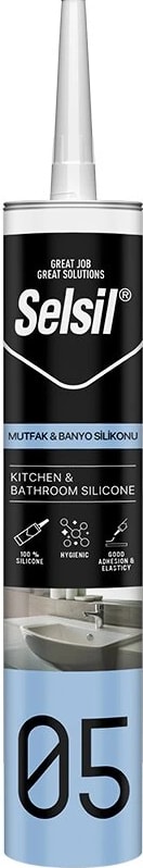05 Şeffaf Mutfak ve Banyo Silikon 280ML (5047)