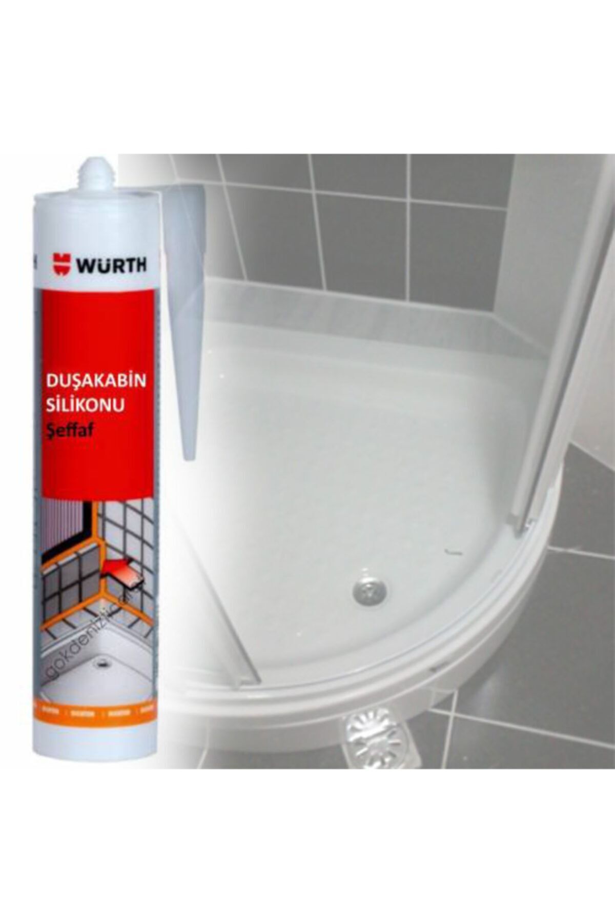 Duşakabin Için Şeffaf Slikon 310 Ml