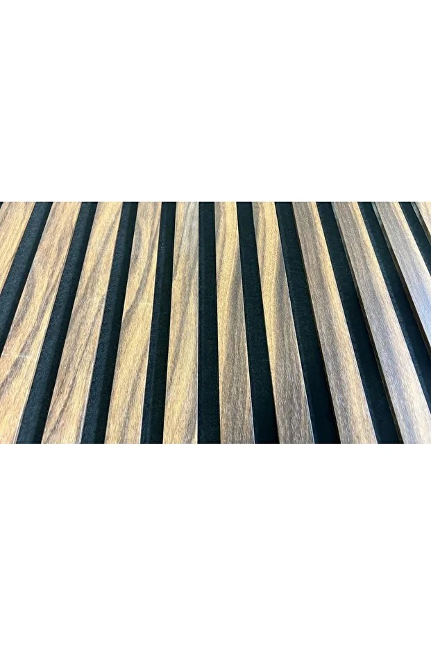 50x50cm 1 Adet Dekoratif Akustik Panel 3mm Keçe Ve 8mm Mdflam Duvar Çıtası Paneli Isı ve Ses Yalıtım