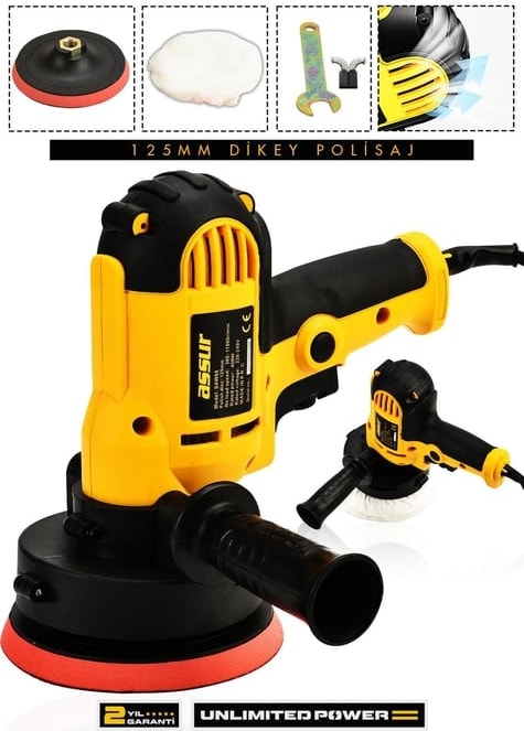 Assur Dikey Polisaj Zımpara MAKINESI450W Elektrikli 125MM