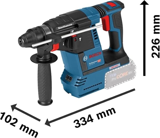 Professional GBH 18V-26 Akülü Kırıcı / Delici Makinesi Baretool Aküsüz Solo