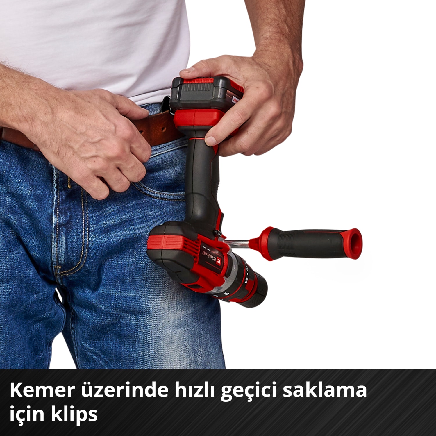 EİNHELL Akülü Darbeli Vidalama TE-CD 18/48 Li-i-Solo Power X-Change (Li-Ion, 18 V, 2 Vitesli Şanzıman, Darbeli Vidalama Fonksiyonu, Devir Kontrolü, LED, akü ve şarj cihazı dahil değildir) - 4513926