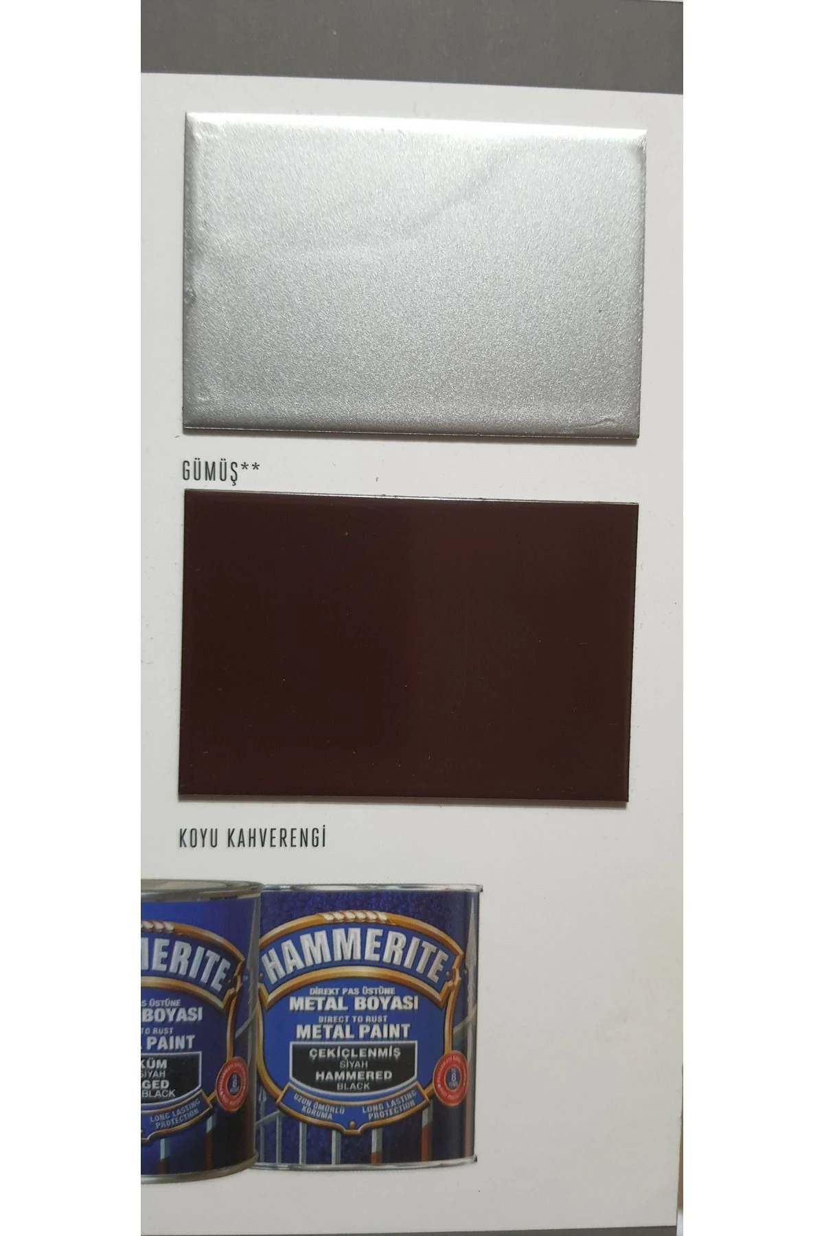 Hammerite Pas Üstü Metal Boyası Düz Koyu Kahverengi 0,75lt