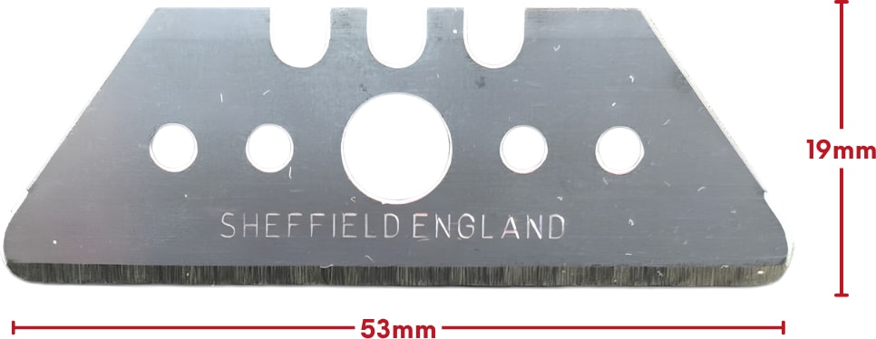 VT874000-8 19X53MM Yuvarlak Köşeli Trapez Maket Bıçağı Yedeği (10 Adet)