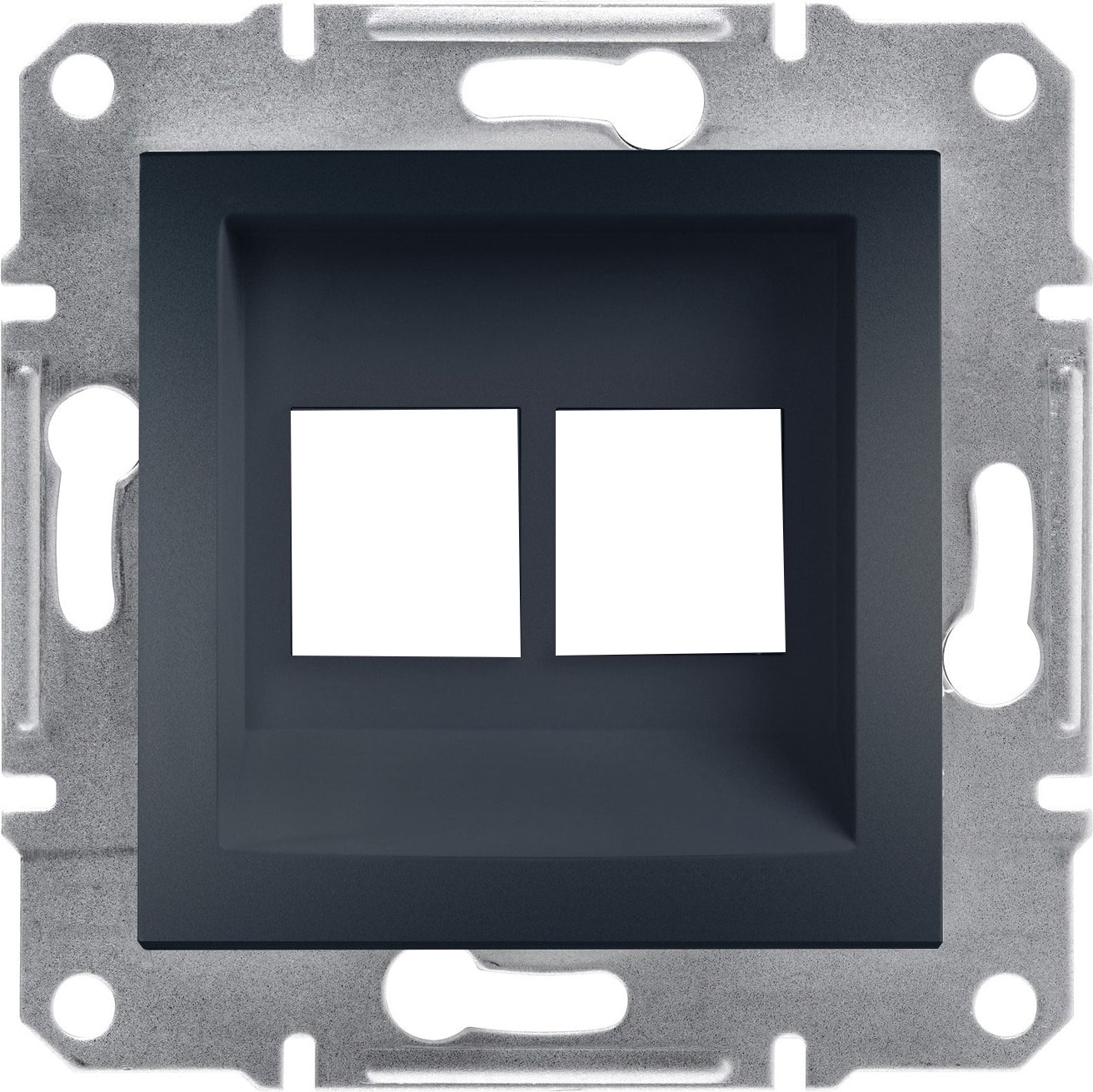 EPH4400171-02 Asfora Plus Antrasit Data Prizi İkili Boş RJ45 Çerçevesiz