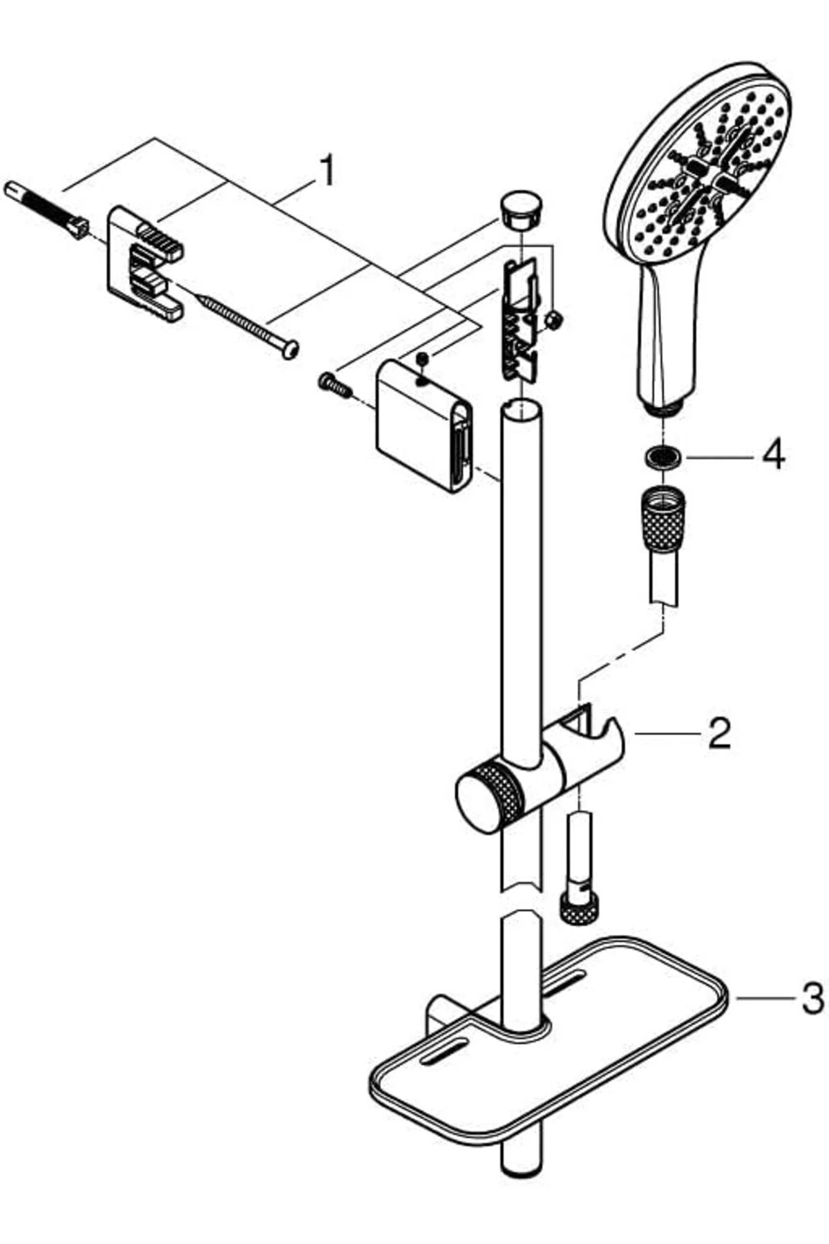 Duş Seti 3 Akışlı Smartactive Krom - 26575000
