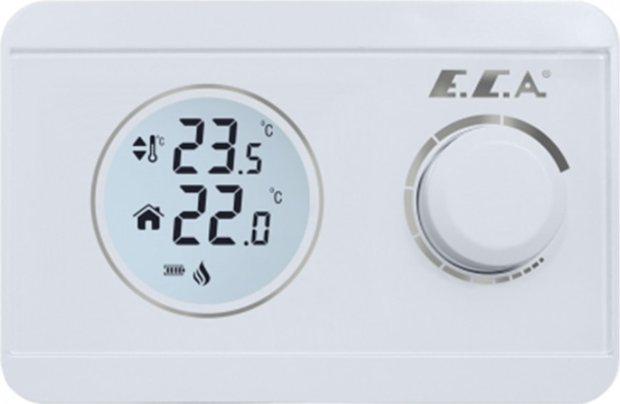 . Poly 100W Kablosuz Oda Termostatı – Uzaktan Ölçüm, Büyük LCD Ekran, On-Off Kontrol ve Alarm Özelliği