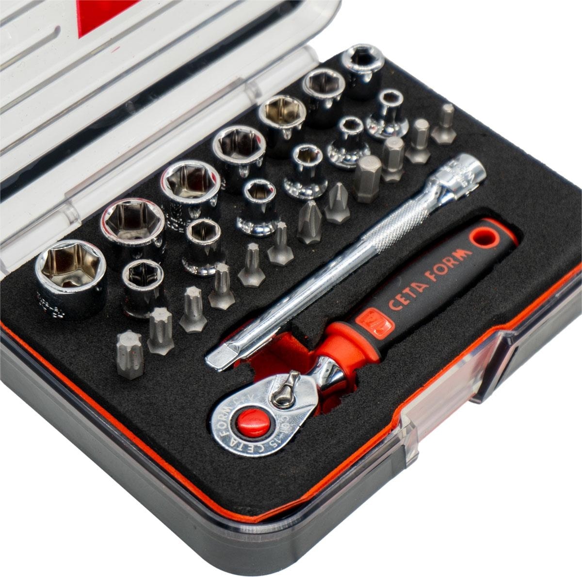 C00-27PH5 1/4" 6 Köşe Lokma Takımı 27 Parça (P.kutu)