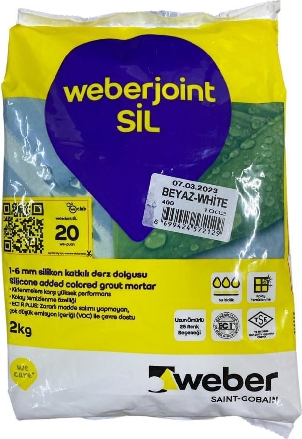 Weber Joint Sil 400 Beyaz Derz Dolgu 2 kg