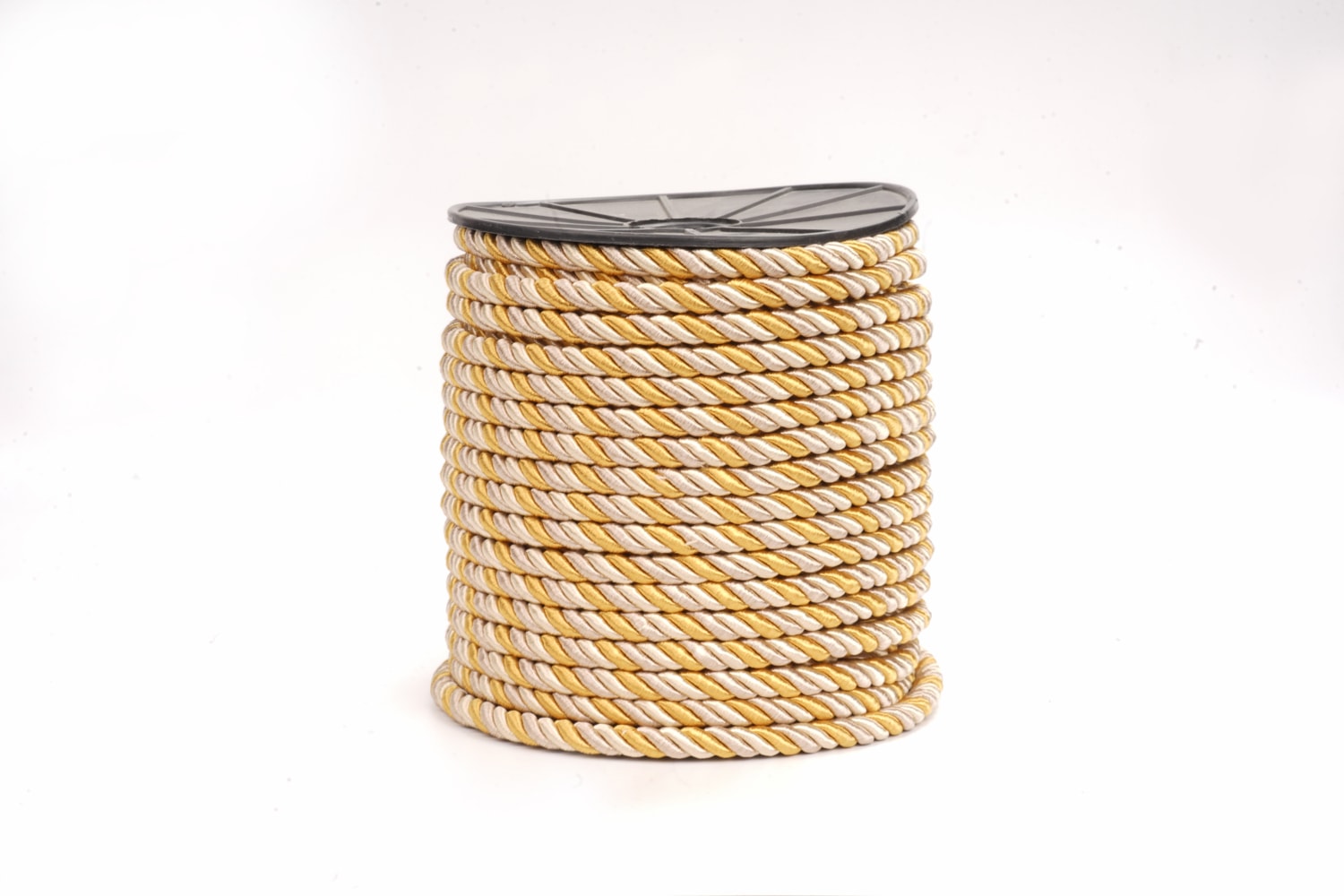 Polyester Kordon İp 10mm 50metre- Hardal/ Krem/ Gümüş