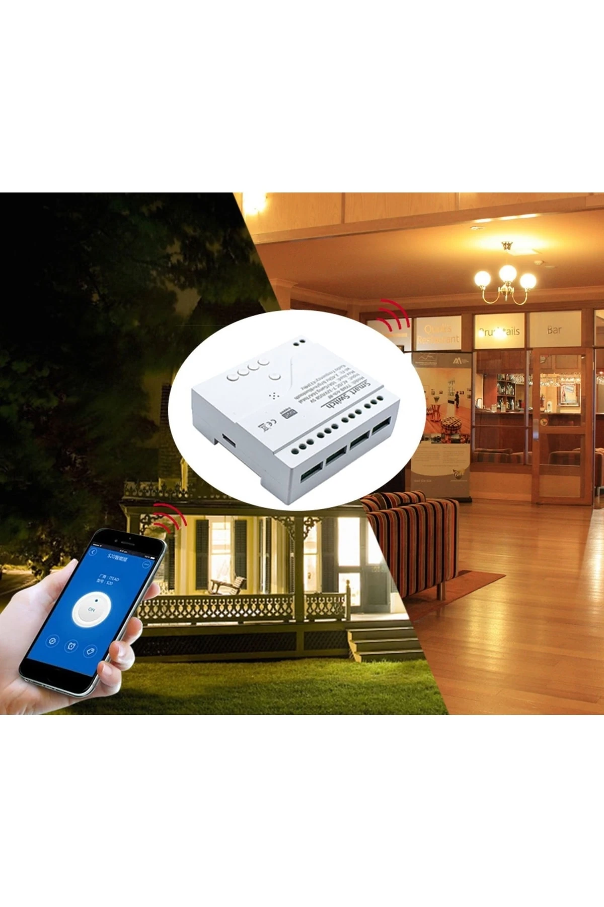 Wifi Kablosuz Anahtarı Akıllı Modül 4ch Dc5v 12v 32v 24v 110v 220v İle Çalışır