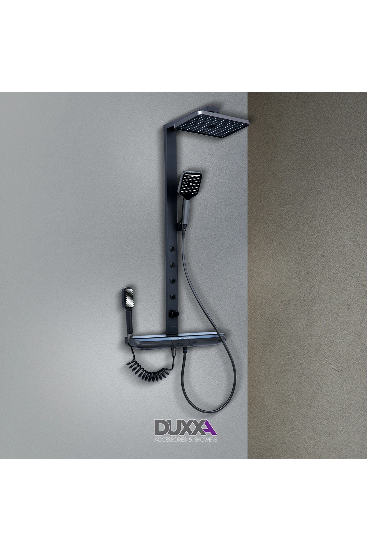 Ramada Isı Ayarlı Masajlı Bataryalı Duş Seti DP.150.MS