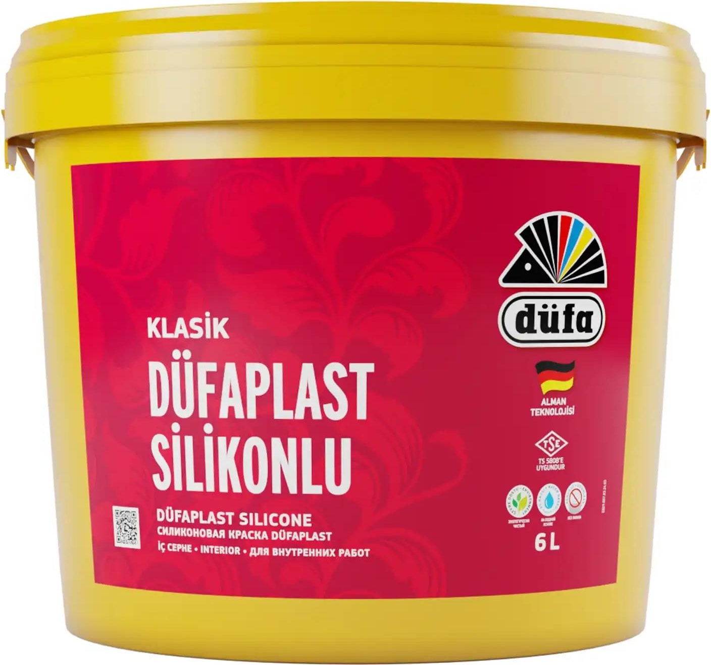 Klasik plast Silikonlu İç Cephe Duvar Boyası 1051 Şampanya 6 l