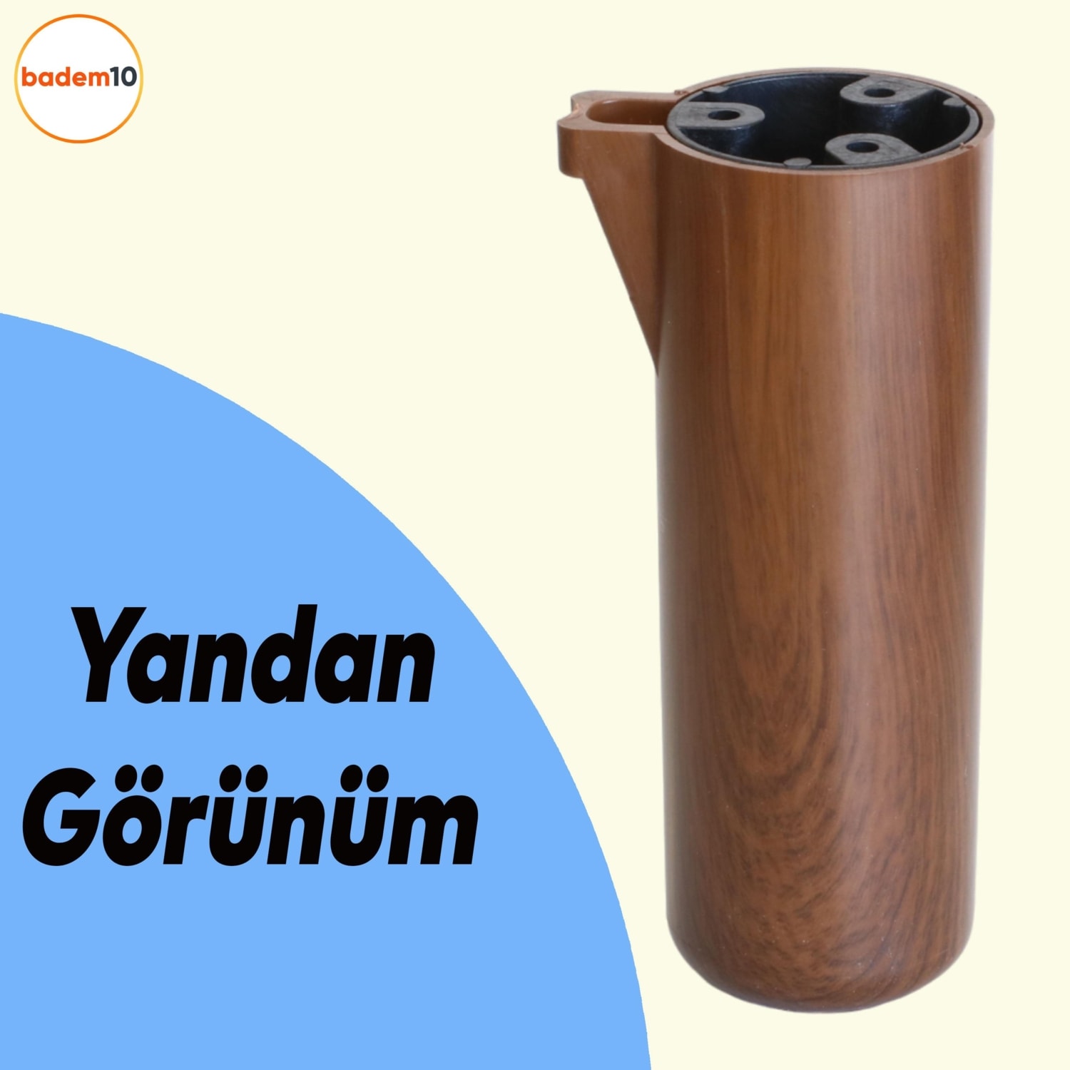 Kapsül Bohem Koyu Ceviz 18 cm Mobilya Kanepe Koltuk Baza Yükseltici Yükseltme Ayağı Ayakları 4 Adet