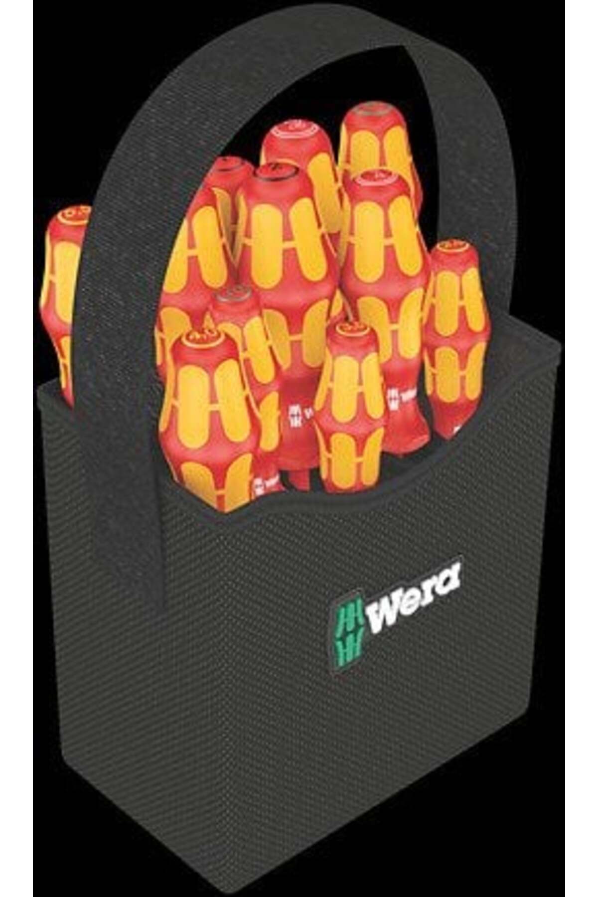 KraftForm 2GO 100 FORM 2GO 100 11 Parça VDE 1000 Volt İzoleli Tornavida Takımı