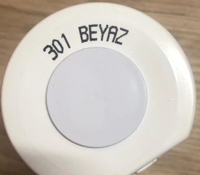 400ML Tampon Boyası Parlak Beyaz Sprey Boya Akrilik