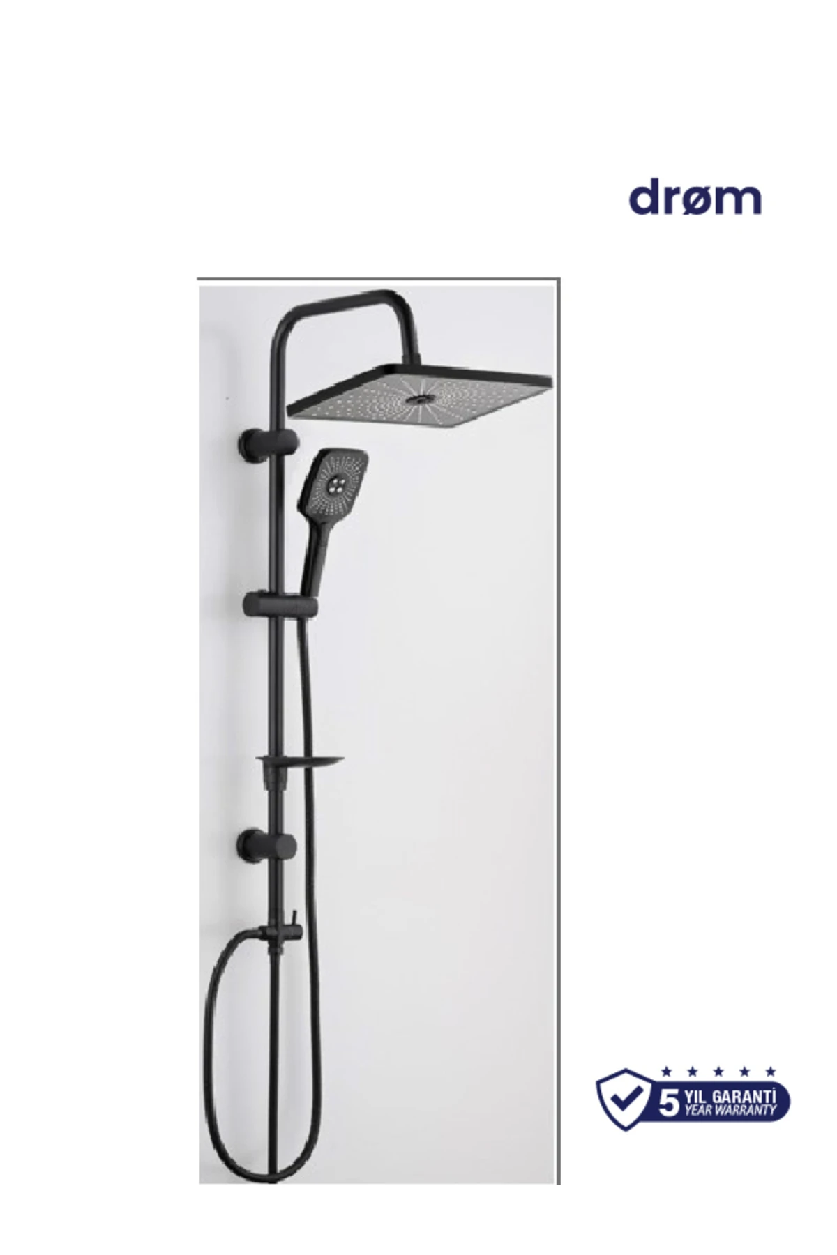 Vann Tepe Duş Seti-Siyah