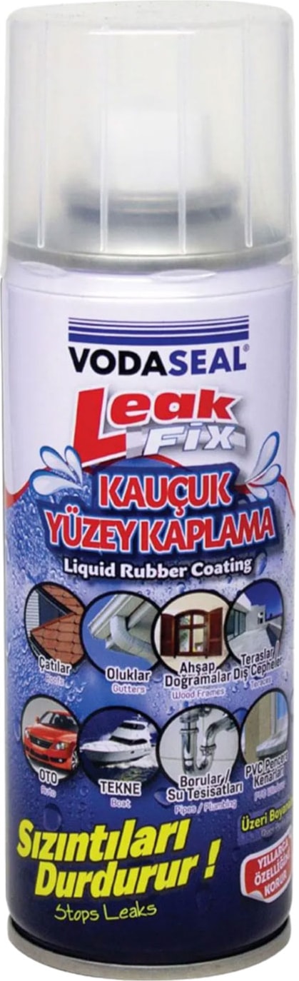 Glaswen Leak Fix Su Geçirmez Sızdırmaz Sızıntı Önleyici Kauçuk Kaplama Izolasyon Şeffaf Sprey 200 ml