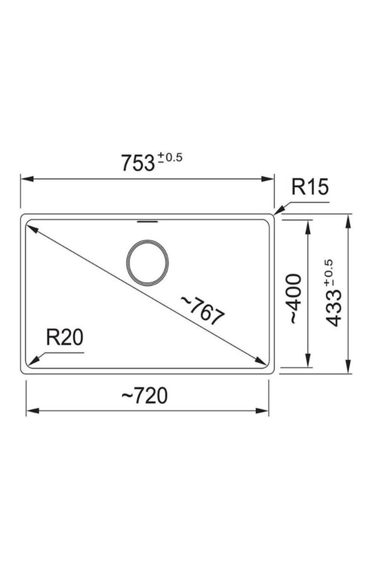 Maris Mrg 210/110-72 Bianco Granit Eviye Actıve Plus Doccia 2.0 Armatür Sıvı Sabunluk Üçlü Se