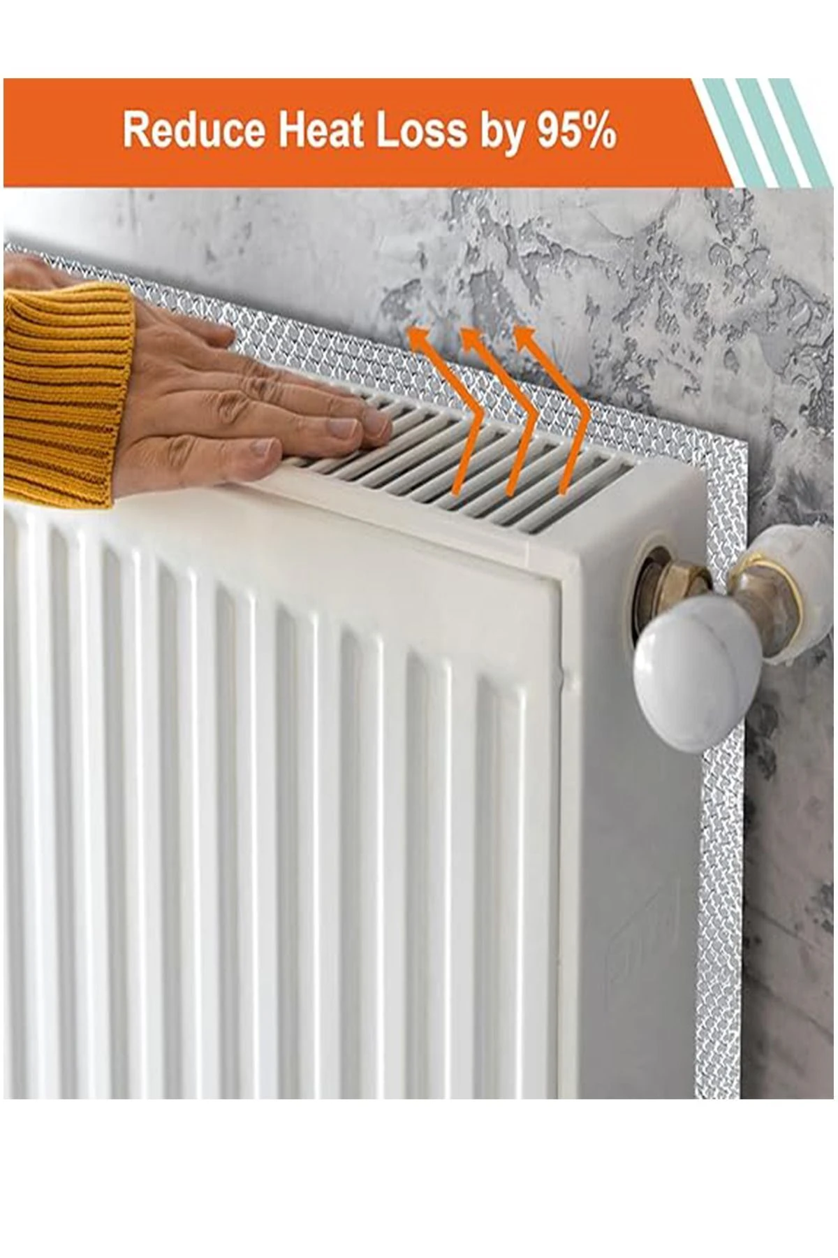 1 Adet Petek Kalorifer Arkası Isı Yalıtım Izolasyon Levhası Radyatör Arkalığı Plaka 3 Mm1