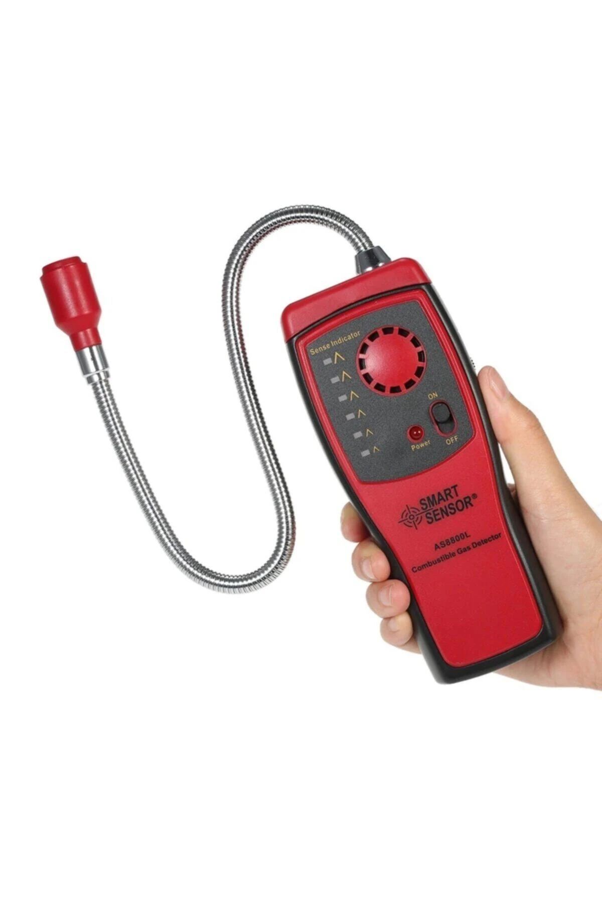 Gaz Analizörü Yanıcı El Dedektörü Doğal Gaz Kaçak Belirleme Ölçüm Cihazı Ses Ve Işık Alarmı AS8800L